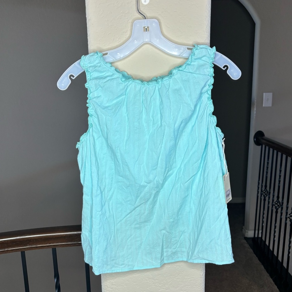 J.c. penney Lettuce Trim Elastic Tank Top NWT